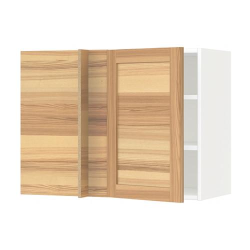 МЕТОД Угловой навесной шкаф с полками - белый, Торхэмн естественный ясень, 88x37x60 см МЕТОД Угловой навесной шкаф с полками - белый, Торхэмн естественный ясень, 88x37x60 см