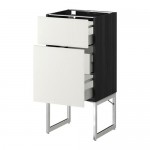 МЕТОД / МАКСИМЕРА Наполн шк 2 фрнт/3 средн ящ - под дерево черный, Хэггеби белый, 40x37x60 см МЕТОД / МАКСИМЕРА Наполн шк 2 фрнт/3 средн ящ - под дерево черный, Хэггеби белый, 40x37x60 см