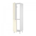ФАКТУМ Высок шкаф д холодильн/мороз - Лидинго белый с оттенком, 60x233 см