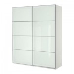 ПАКС Гардероб с раздвижными дверьми - белый, 200x44x236 см ПАКС Гардероб с раздвижными дверьми - белый, 200x44x236 см