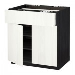 МЕТОД / МАКСИМЕРА Нплн шк д/врч пнл/ящ/плк/2дв - 80x60 см, Росдаль белый ясень, под дерево черный МЕТОД / МАКСИМЕРА Нплн шк д/врч пнл/ящ/плк/2дв - 80x60 см, Росдаль белый ясень, под дерево черный