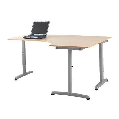 bouw Handel metro Letter GALANT Corner desk right - birch veneer, T-leg (s29807035) -  reviews, price comparison