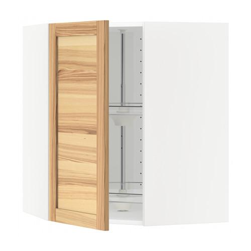 МЕТОД Угл нвсн шкф с вращающ секц - белый, Торхэмн естественный ясень, 68x80 см МЕТОД Угл нвсн шкф с вращающ секц - белый, Торхэмн естественный ясень, 68x80 см