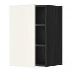 METOD шкаф навесной с полкой черный/Веддинге белый 40x60 см
