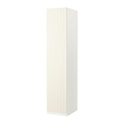 ПАКС Гардероб с 1 дверью - Рисдаль белый, белый, 50x37x236 см, плавно закрывающиеся петли
