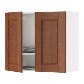 ФАКТУМ Навесной шкаф с посуд суш/2 дврц - Ликсторп коричневый, 60x70 см