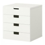 СТУВА Комбинация для хранения с ящиками - белый/белый