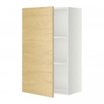 МЕТОД Шкаф навесной с полкой - 60x100 см, Тингсрид под березу, белый МЕТОД Шкаф навесной с полкой - 60x100 см, Тингсрид под березу, белый