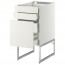 МЕТОД / МАКСИМЕРА Напольн шкаф 3фронт пнл/2низ/2ср ящ - белый, Хэггеби белый, 40x60x60 см