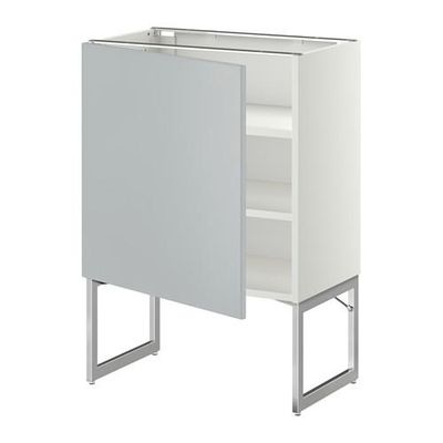 МЕТОД Напольный шкаф с полками - 60x37x60 см, Веддинге серый, белый МЕТОД Напольный шкаф с полками - 60x37x60 см, Веддинге серый, белый