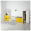 СТУВА Комбинация д/хранен со скамьей - белый/желтый