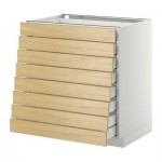 МЕТОД / МАКСИМЕРА Наполн шкаф 8 фронт/8 низк ящиков - 80x60 см, Тингсрид под березу, белый МЕТОД / МАКСИМЕРА Наполн шкаф 8 фронт/8 низк ящиков - 80x60 см, Тингсрид под березу, белый