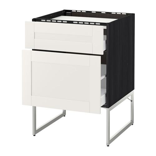 МЕТОД / МАКСИМЕРА Напольн шкаф/2фронт пнл/3ящика - -, Сэведаль белый, 60x60x60 см МЕТОД / МАКСИМЕРА Напольн шкаф/2фронт пнл/3ящика - -, Сэведаль белый, 60x60x60 см