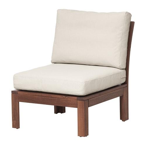 ЭПЛАРО Садовое легкое кресло - коричневая морилка/ФРЁСЁН/ДУВХОЛЬМЕН бежевый ЭПЛАРО Садовое легкое кресло - коричневая морилка/ФРЁСЁН/ДУВХОЛЬМЕН бежевый