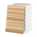 МЕТОД / ФОРВАРА Наполн шкаф 8 фронт/8 низк ящиков - белый, Торхэмн естественный ясень, 60x60 см МЕТОД / ФОРВАРА Наполн шкаф 8 фронт/8 низк ящиков - белый, Торхэмн естественный ясень, 60x60 см