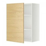 МЕТОД Шкаф навесной с полкой - 60x80 см, Тингсрид под березу, белый