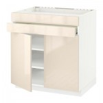 МЕТОД / ФОРВАРА Нап шк д/вар панели/2ящ/2фасада/1ящ - Рингульт глянцевый кремовый, белый