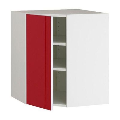 ФАКТУМ Шкаф навесной угловой - Абстракт красный, 60x70 см