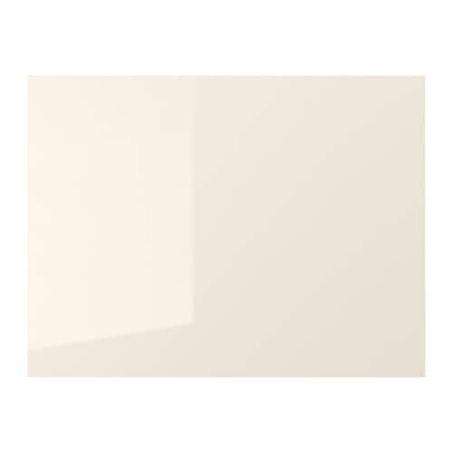 ХОККСУНД 4 панели д/рамы раздвижной дверцы - глянцевый светло-бежевый, 75x236 см