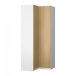 ПАКС Гардероб угловой - Пакс Нексус дубовый шпон, белый