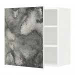 МЕТОД Шкаф навесной с полкой - белый, Кальвиа с печатным рисунком, 60x60 см МЕТОД Шкаф навесной с полкой - белый, Кальвиа с печатным рисунком, 60x60 см