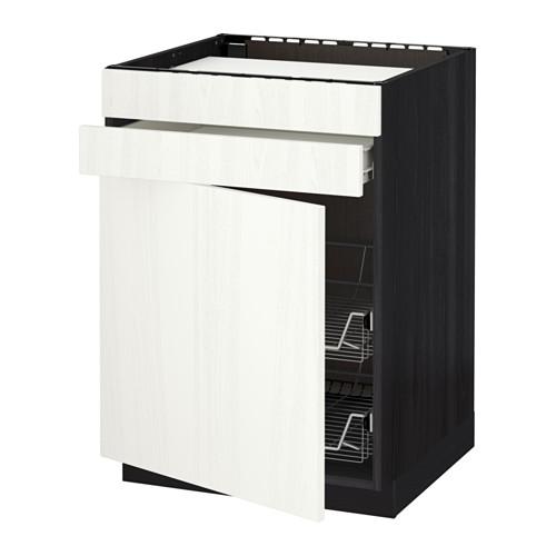 МЕТОД / ФОРВАРА Нплн шк д/врч пнл/ящ/2првл крзн - Росдаль белый ясень, под дерево черный