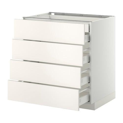 МЕТОД / МАКСИМЕРА Нплн шк 4фрнт/2нзк/3срд ящ - белый, Веддинге белый, 80x60 см МЕТОД / МАКСИМЕРА Нплн шк 4фрнт/2нзк/3срд ящ - белый, Веддинге белый, 80x60 см