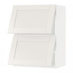 METOD навесной шкаф/2 дверцы, горизонтал белый/Сэведаль белый 60x38.8x80 cm