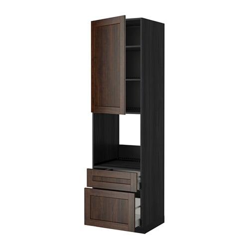 МЕТОД / МАКСИМЕРА Выс шк д/дхвк+двр/2фрнт/1срд/1вс ящ - под дерево черный, Эдсерум под дерево коричневый, 60x60x220 см МЕТОД / МАКСИМЕРА Выс шк д/дхвк+двр/2фрнт/1срд/1вс ящ - под дерево черный, Эдсерум под дерево коричневый, 60x60x220 см