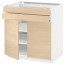 МЕТОД / МАКСИМЕРА Напольный шкаф/2дверцы/2ящика - белый, Аскерсунд под светлый ясень, 80x60 см