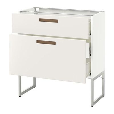 МЕТОД / ФОРВАРА Наполн шк 2 фрнт/3 средн ящ - 80x37x60 см, Мэрста белый, белый