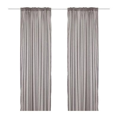 ВИВАН Гардина, 2 шт - серый