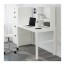 PÅHL письменн стол с полками белый 128x58 cm