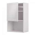 ФАКТУМ Навесной шкаф для СВЧ-печи - Лидинго белый с оттенком, 60x92 см
