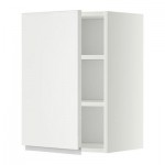 МЕТОД Шкаф навесной с полкой - 40x60 см, Нодста белый/алюминий, белый