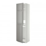МЕТОД Высок шкаф д холодильн/мороз - белый, Будбин серый, 60x60x220 см