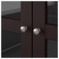 ХАВСТА Комбинация д/хранения+стекл дверц - темно-коричневый