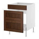 ФАКТУМ Наполный шкаф д/мойки/мусорн конт - Роккхаммар коричневый, 80 см ФАКТУМ Наполный шкаф д/мойки/мусорн конт - Роккхаммар коричневый, 80 см