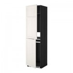 МЕТОД Высок шкаф д холодильн/мороз - 60x60x220 см, Лаксарби белый, под дерево черный