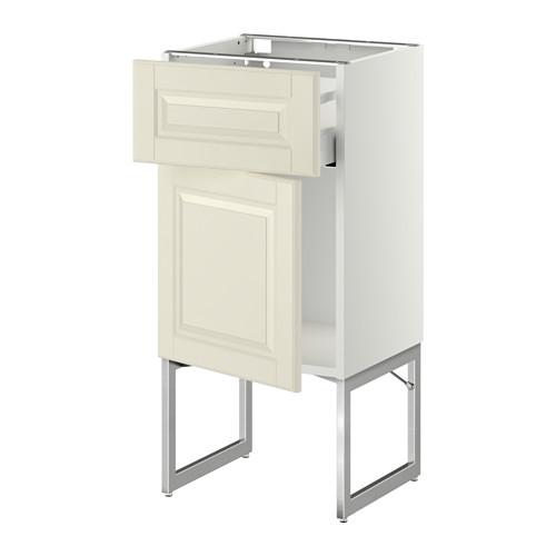 МЕТОД / МАКСИМЕРА Напольный шкаф с ящиком/дверью - белый, Будбин белый с оттенком, 40x37x60 см МЕТОД / МАКСИМЕРА Напольный шкаф с ящиком/дверью - белый, Будбин белый с оттенком, 40x37x60 см