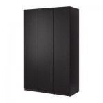 ПАКС Гардероб с 3 дверцами - Пакс Нексус черно-коричневый, черно-коричневый, 150x60x201 см ПАКС Гардероб с 3 дверцами - Пакс Нексус черно-коричневый, черно-коричневый, 150x60x201 см