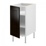 ФАКТУМ Напольный шкаф с полками - Рамшё черно-коричневый, 60 см