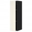 МЕТОД Шкаф навесной с полкой - под дерево черный, Хитарп белый с оттенком, 20x80 см