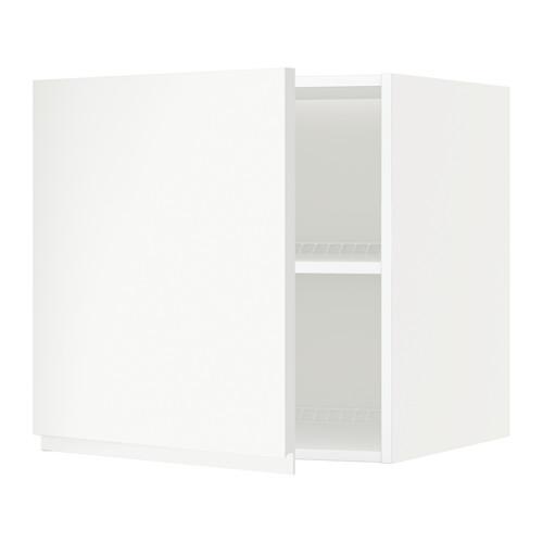МЕТОД Верх шкаф на холодильн/морозильн - белый, Воксторп белый, 60x60 см