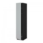 МЕТОД Выс шкаф с полками/проволоч корзин - 40x60x200 см, Веддинге серый, под дерево черный