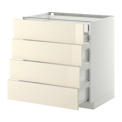 МЕТОД / ФОРВАРА Нплн шк 4фрнт/2нзк/3срд ящ - 80x60 см, Рингульт глянцевый кремовый, белый МЕТОД / ФОРВАРА Нплн шк 4фрнт/2нзк/3срд ящ - 80x60 см, Рингульт глянцевый кремовый, белый