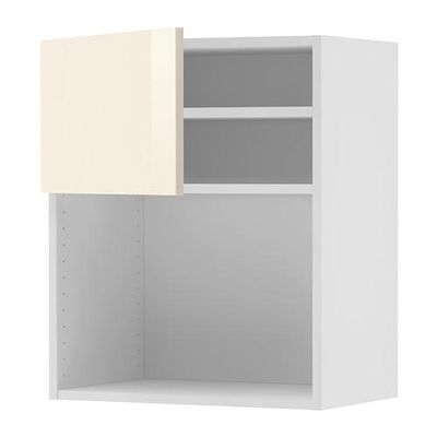 ФАКТУМ Навесной шкаф для СВЧ-печи - Абстракт кремовый, 60x70 см