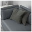 ВАЛЛЕНТУНА Секция дивана со спинкой - Хилларед темно-серый, Хилларед темно-серый