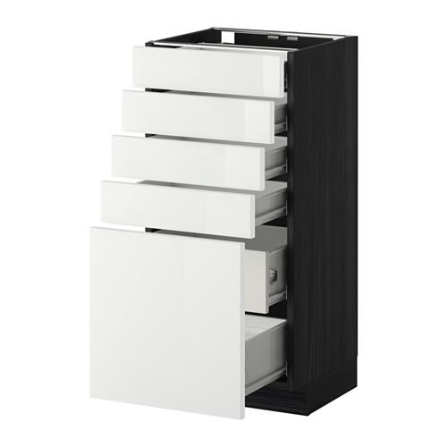 МЕТОД / ФОРВАРА Нплн шк 5фронт/4нзк/2срд ящ - под дерево черный, Рингульт глянцевый белый, 40x37 см МЕТОД / ФОРВАРА Нплн шк 5фронт/4нзк/2срд ящ - под дерево черный, Рингульт глянцевый белый, 40x37 см