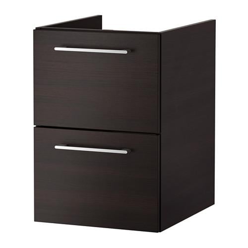 ГОДМОРГОН Шкаф для раковины с 2 ящ - черно-коричневый, 40x47x58 см ГОДМОРГОН Шкаф для раковины с 2 ящ - черно-коричневый, 40x47x58 см